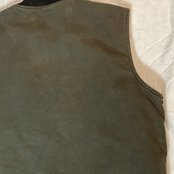 Work King Sherpa-Trim Utility Vest in Olive - Picture 8 of 10